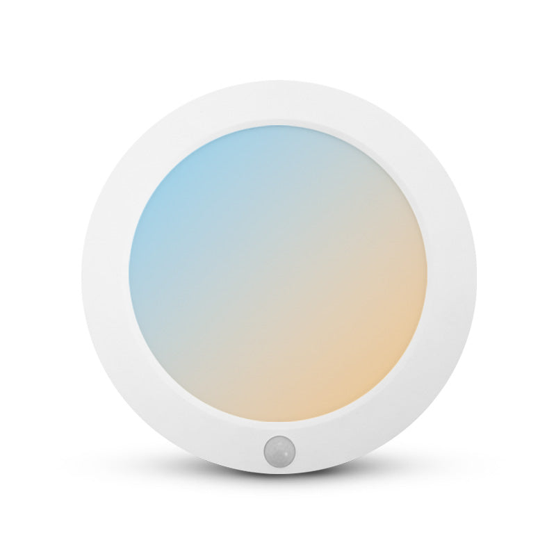 MIIDEX – ALDEBARAN - Plafonnier LED Ø230mm 18W CCT 3000/4000/5500K avec détecteur IR blanc - Réf : 100010