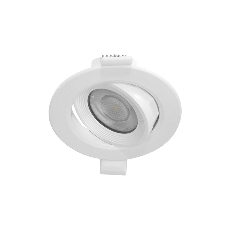 MIIDEX – CARAT II - Spot LED orientable encastrable Ø90mm 7W 600lm 4000K dimmable blanc - Réf : 100164