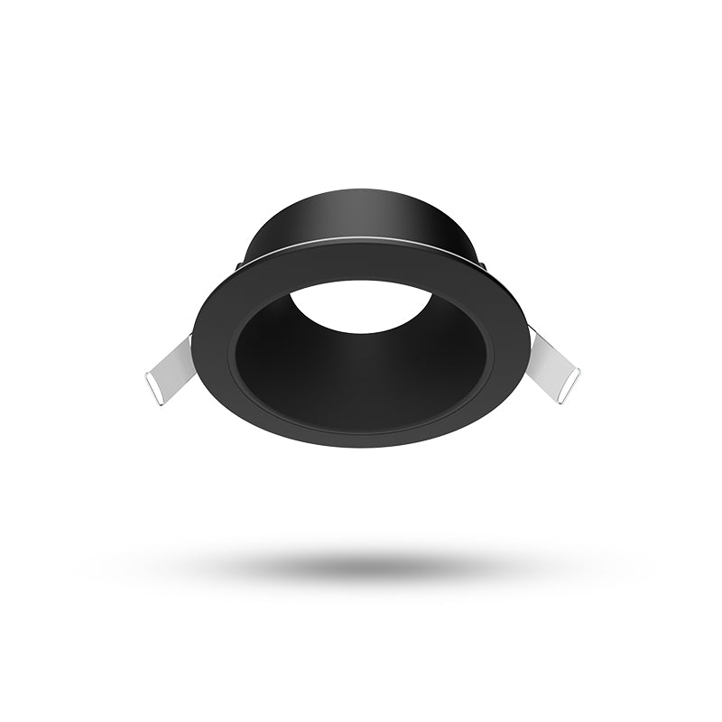 MIIDEX – ÉCLAT CCT II - Collerette ronde basse luminance Ø82mm noir/noir - Réf : 100292