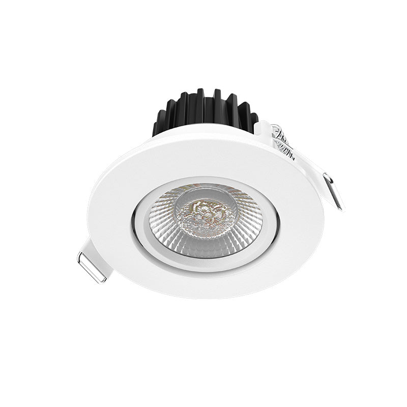 MIIDEX – ÉCLAT CCT II - Spot LED encastrable inclinable 8W CCT 2700/3000/4000K dimmable IP65 blanc - Réf : 100794