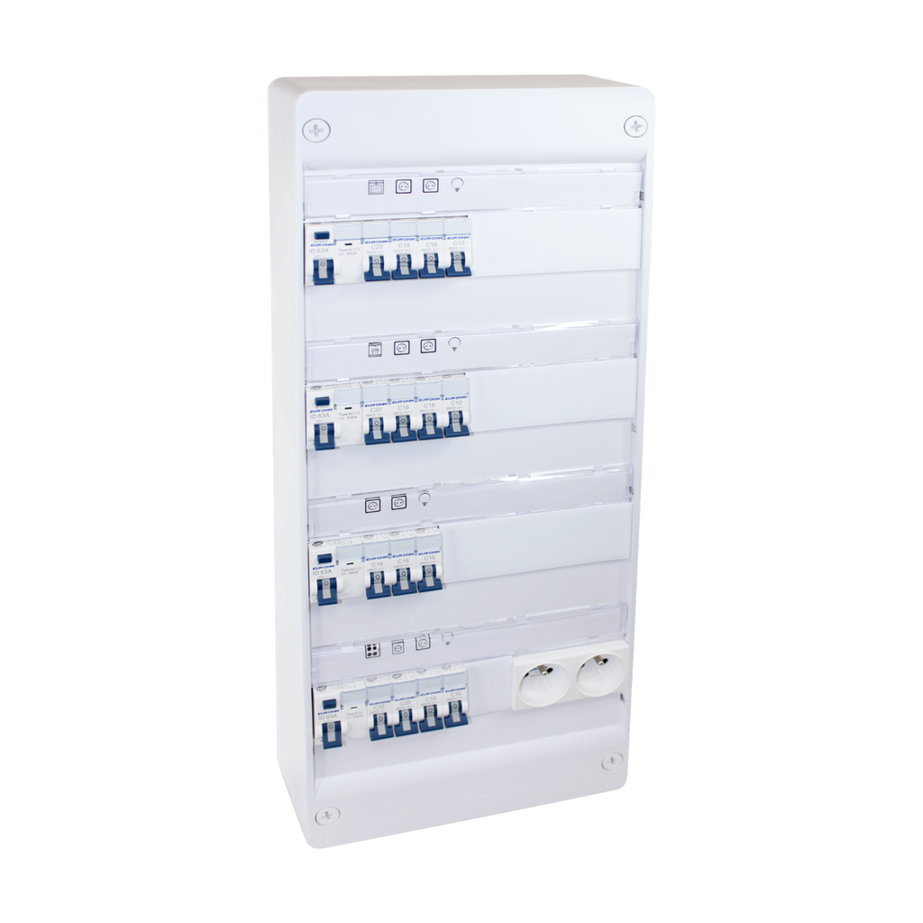 EUR'OHM – Coffret RX 13m 4R monté-cablé evolutif T4/T5 - Réf : 19441