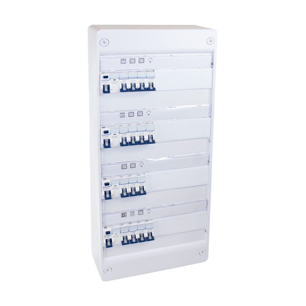 EUR'OHM – Coffret RX 13m 4R monté-cablé TOP CHANTIER pour T4/T5 - Réf : 19442