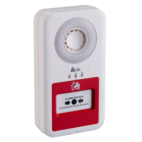 AXENDIS – Centrale d’alarme Type 4 autonome à piles avec flash blanc - Réf : 21200