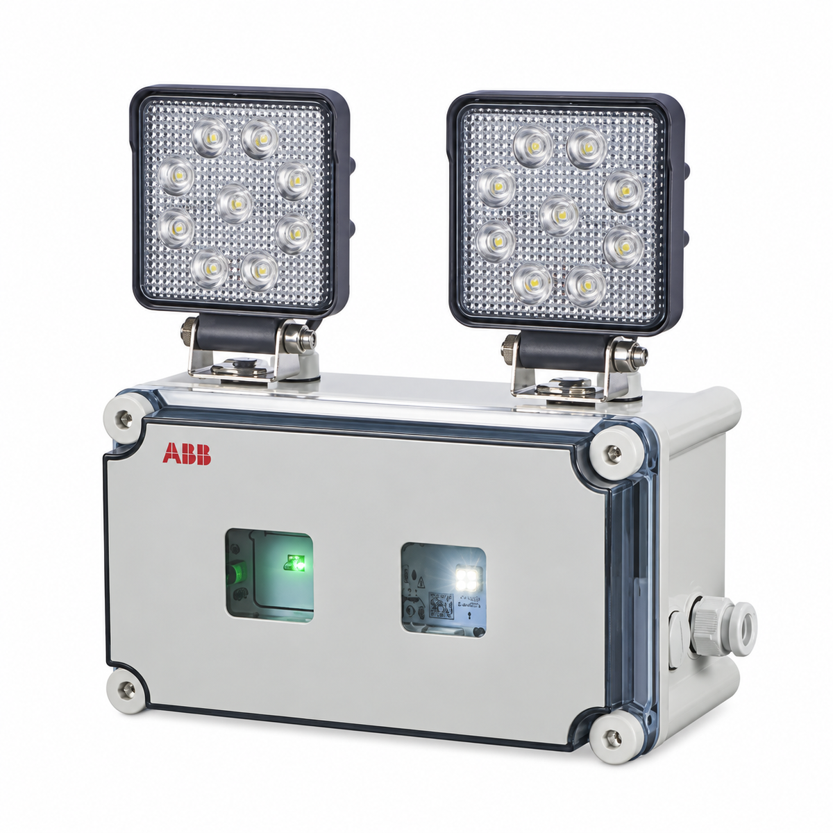 KAUFEL – DuoCompact - BAES bloc à phares étanche SATI LED 2200 lm IP65 IK08 autonomie 1h - Réf : 226510