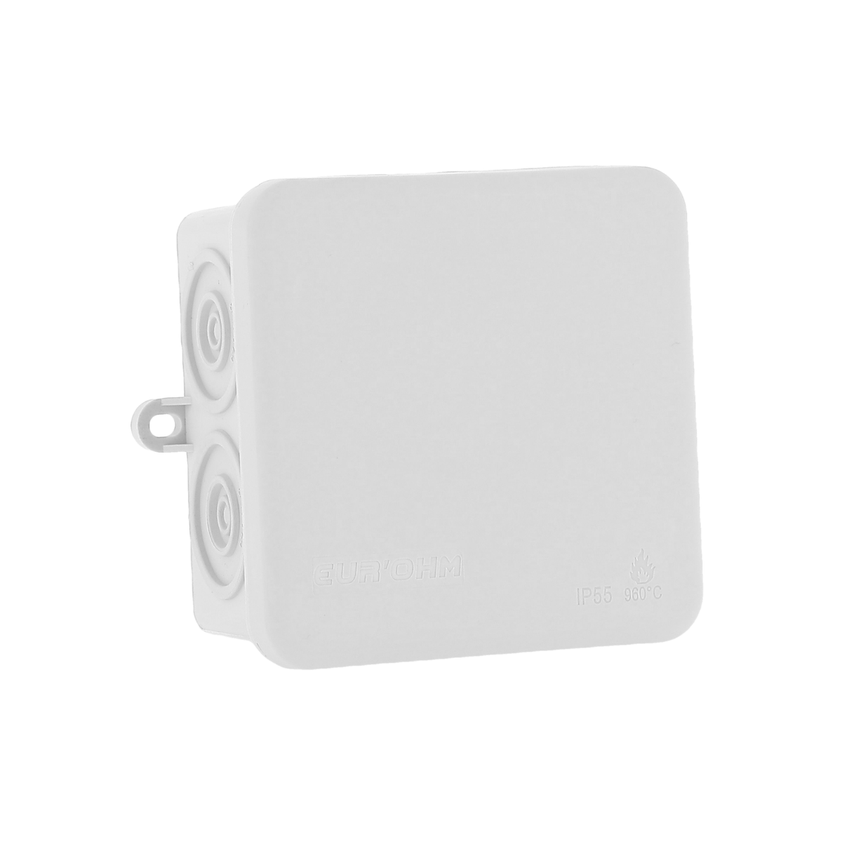 EUR'OHM – SUM’OHM - Boîte de dérivation étanche IP55 960°C 80x80x45mm 7 entrées - Réf : 50023