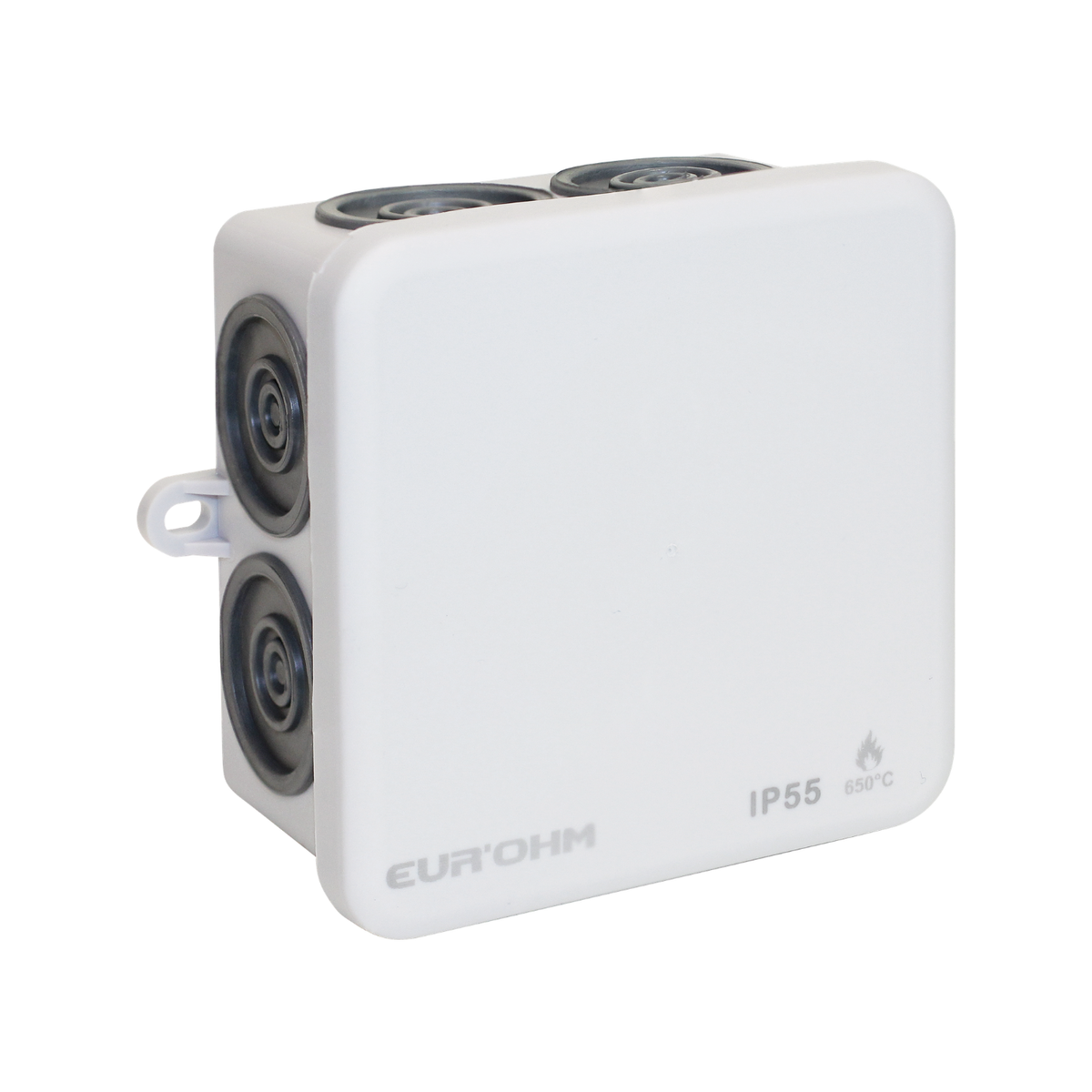 EUR'OHM – SUM’OHM - Boîte de dérivation étanche IP55 650°C 105x105x55mm 7 entrées - Réf : 50034
