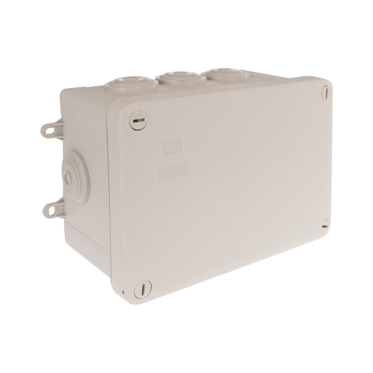 EUR'OHM – SUM’OHM - Boîte de dérivation étanche IP55 650°C 155x110x80mm 8 entrées - Réf : 50036