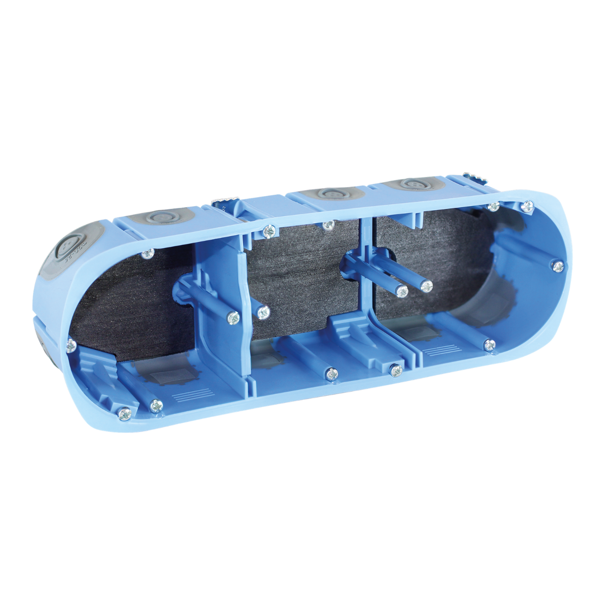 EUR'OHM – Boîte d’encastrement AIR’métic coupe-feu EI120 3 postes Ø67 P50mm - Réf : 52032