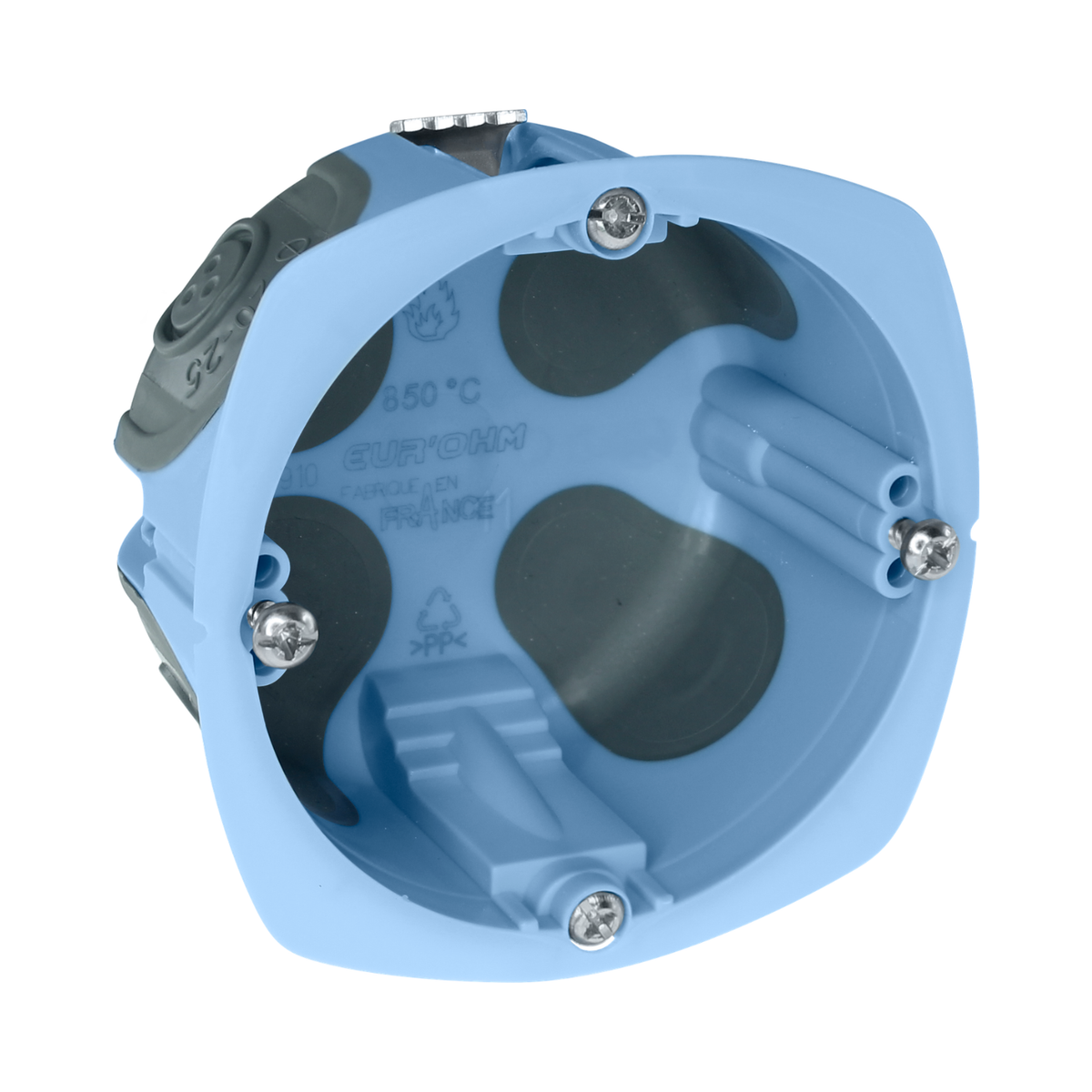 EUR'OHM – Boîte d’encastrement AIR’métic 1 poste Ø67 P40mm - Réf : 52061