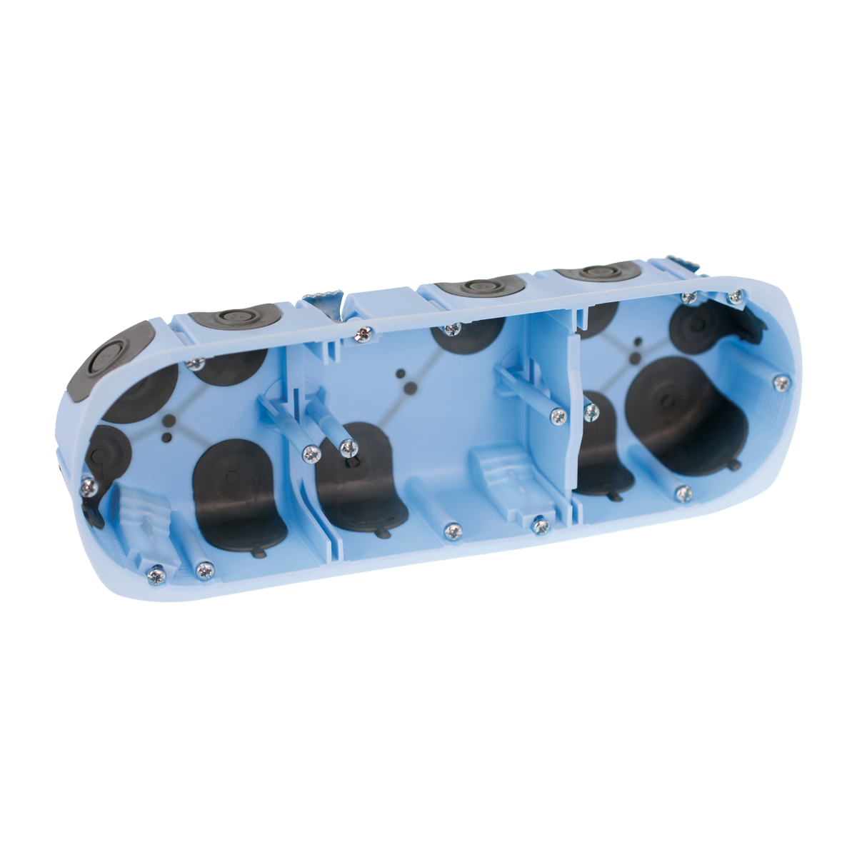 EUR'OHM – Boîte d’encastrement AIR’métic 3 postes Ø67 P40mm - Réf : 52066