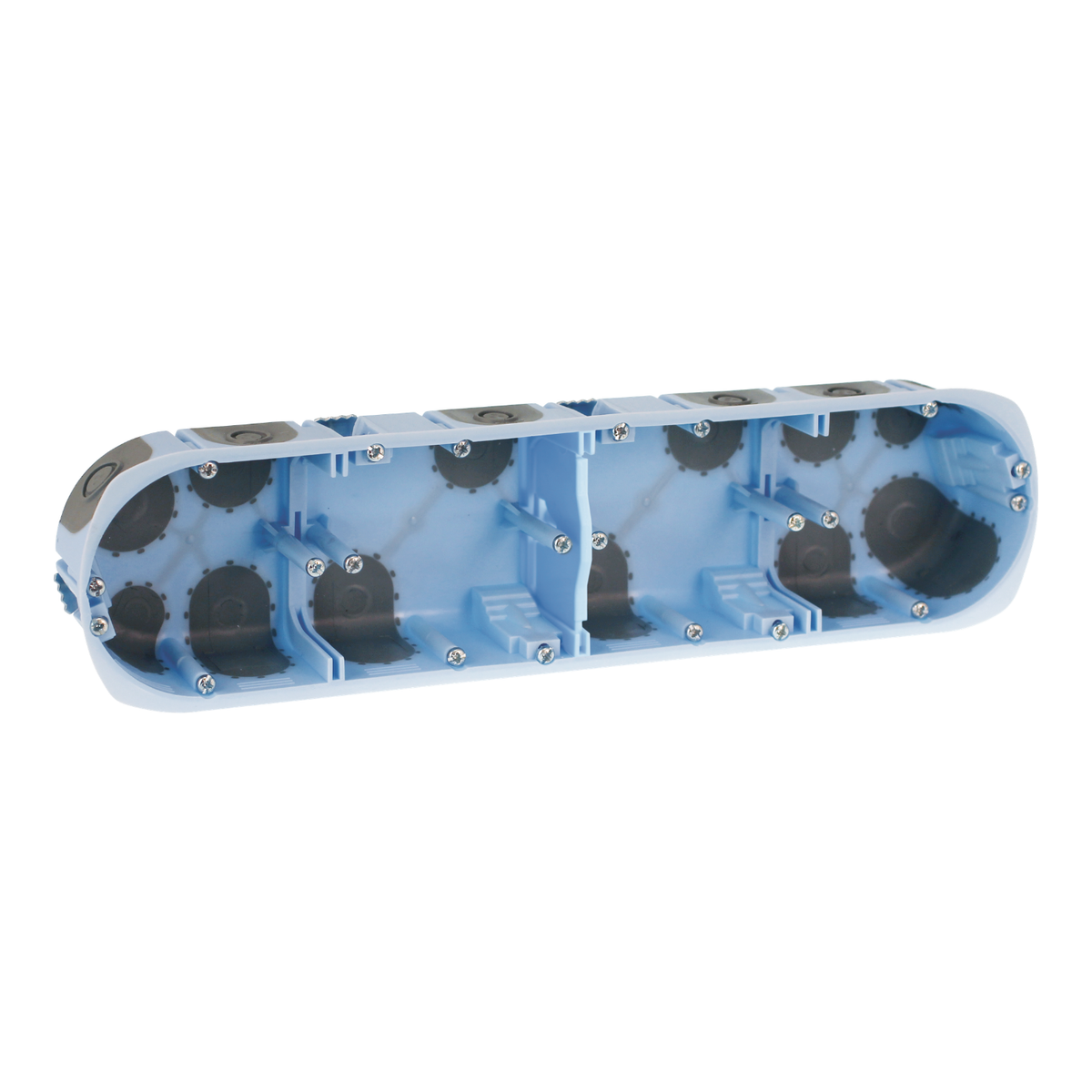 EUR'OHM – Boîte d’encastrement AIR’métic 4 postes Ø67 P40mm - Réf : 52068