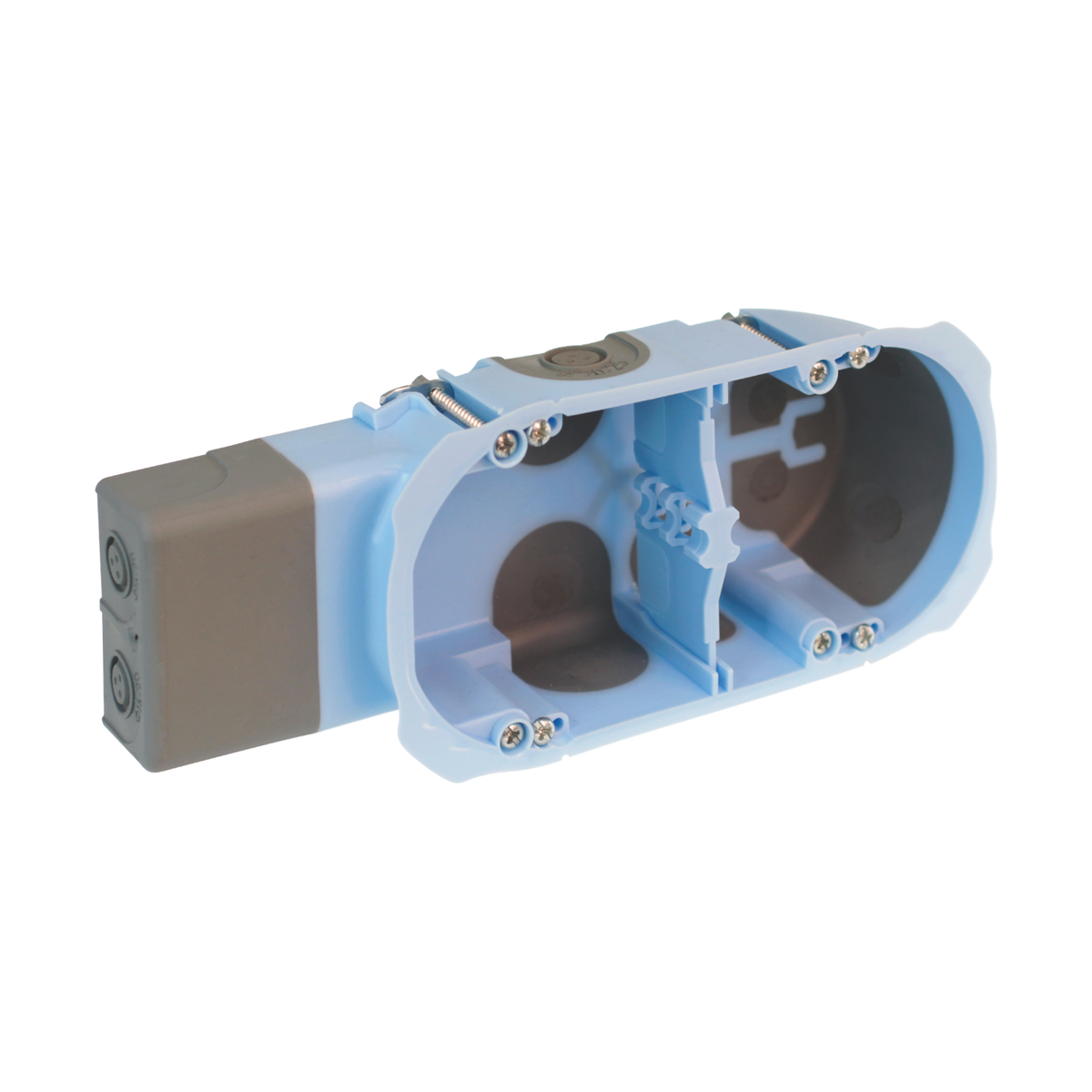 EUR'OHM – Boîte d’encastrement AIR’métic pour micromodule 2 postes Ø67 P40mm - Réf : 52093