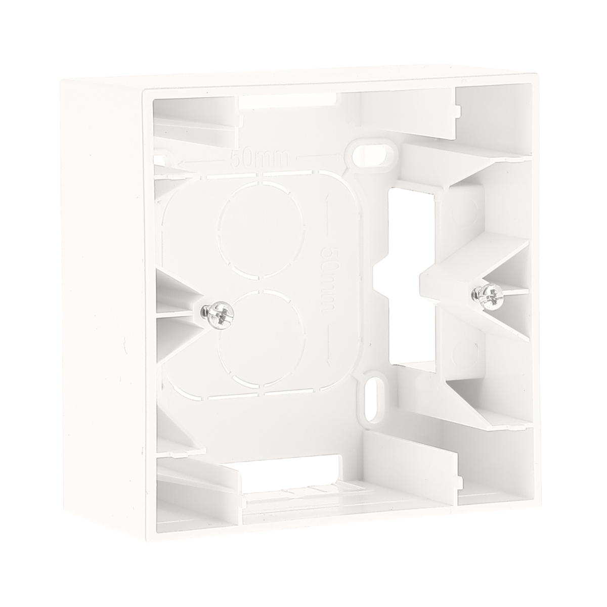 EUR'OHM – SQUARE - Cadre saillie 1 poste blanc - Réf : 60291