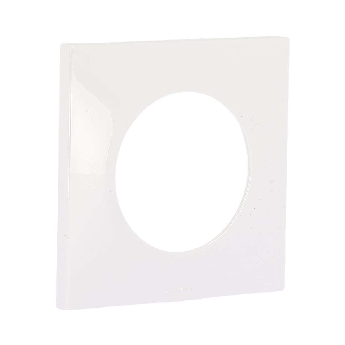 EUR'OHM – SQUARE - Plaque de finition 1 poste blanc - Réf : 60295