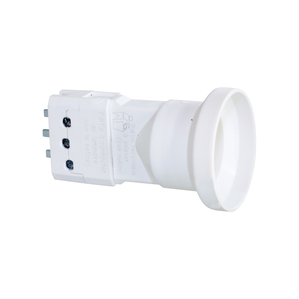 EUR'OHM – Fiche DCL avec douille E27 - Réf : 62103