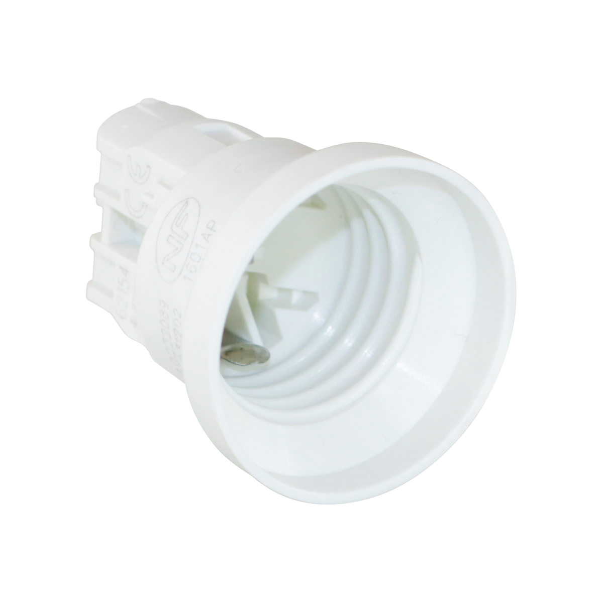 EUR'OHM – Testeur de chantier E27 à connexion automatique blanc - Réf : 62154