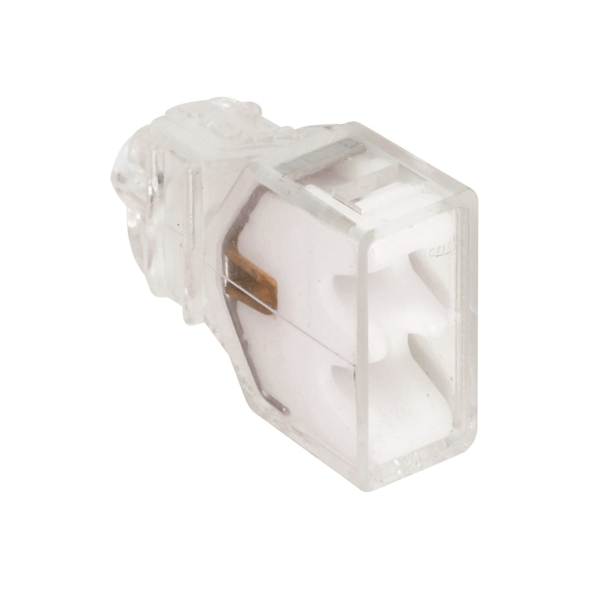 EUR'OHM – FAST LOCK - Connexion rapide 2 entrées pour fils rigides 1,5 à 2,5mm² blanc - Réf : 70052