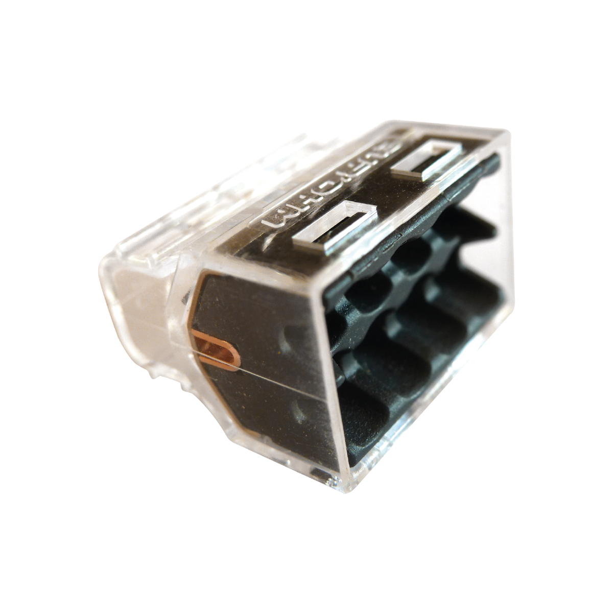 EUR'OHM – FAST LOCK - Connexion rapide 8 entrées pour fils rigides 1,5 à 2,5mm² gris - Réf : 70058