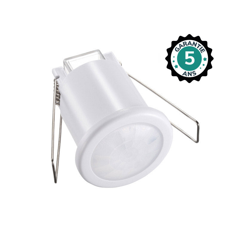 MIIDEX – Détecteur de mouvement IR encastrable 360° 400W BBC IP54 blanc - Réf : 754931