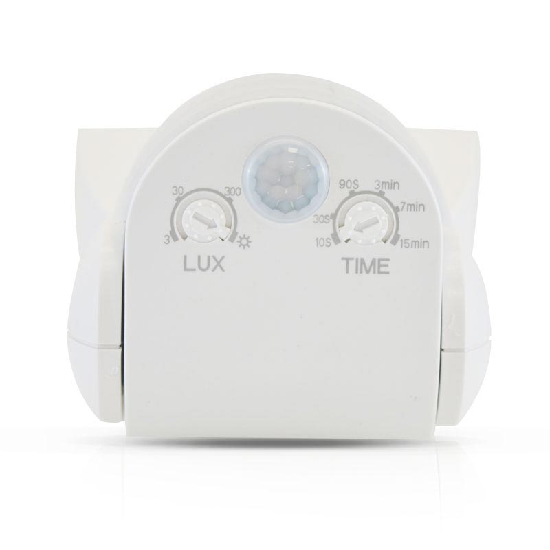 MIIDEX – Détecteur de mouvement IR en saillie orientable 180/360° 300W IP65 blanc - Réf : 75500