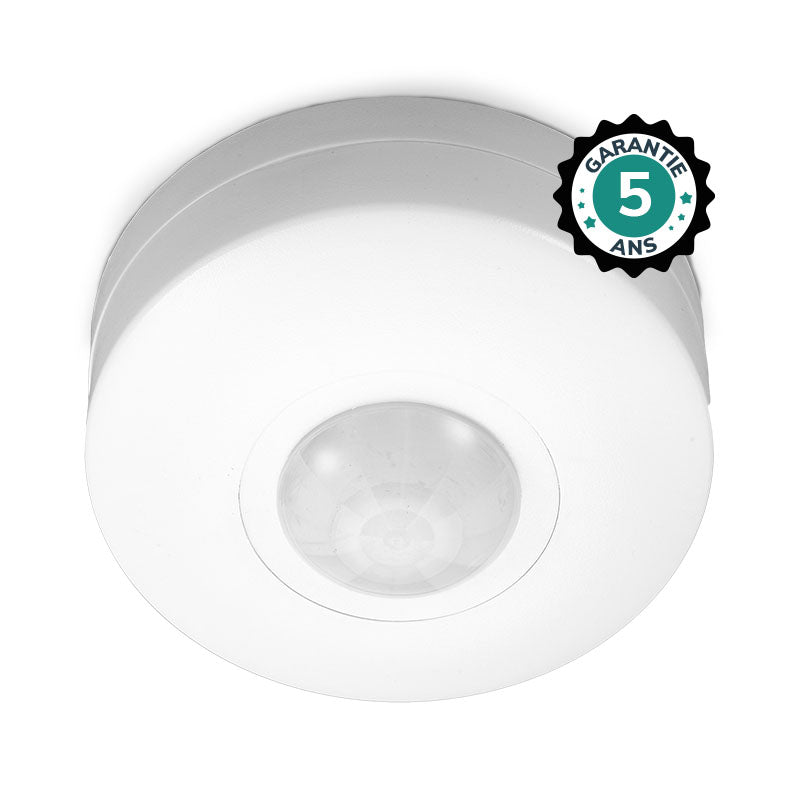 MIIDEX – Détecteur de mouvement IR en saillie 360° 600W IP20 blanc - Réf : 75502