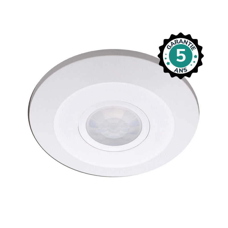 MIIDEX – Détecteur de mouvement IR en saillie 360° 1000W IP20 blanc - Réf : 75504