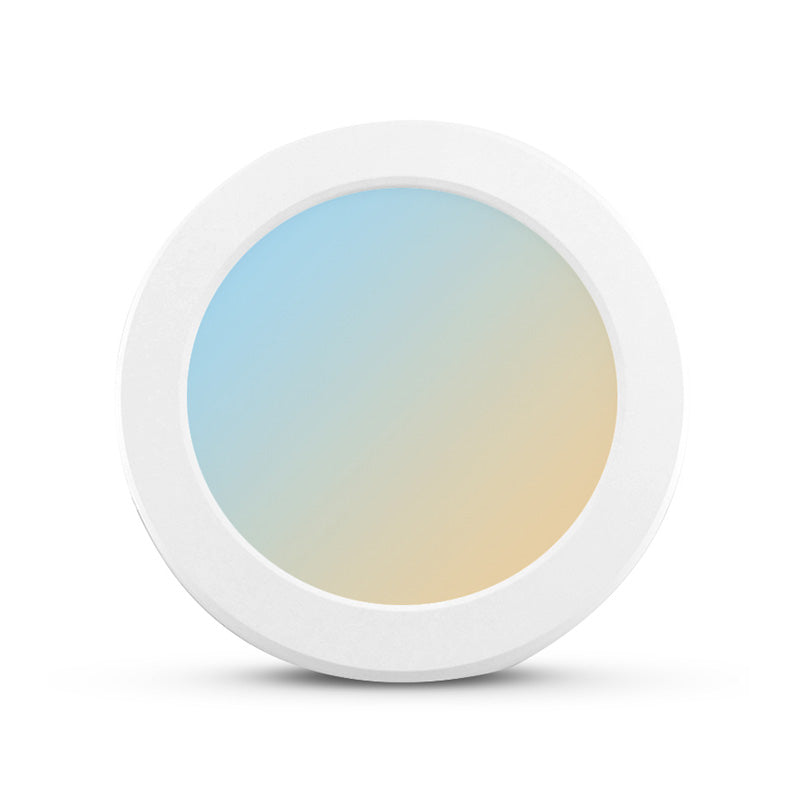 MIIDEX – ALDEBARAN - Plafonnier LED Ø220mm 18W CCT 3000/4000/6500K encastrable ou saillie blanc - Réf : 77565