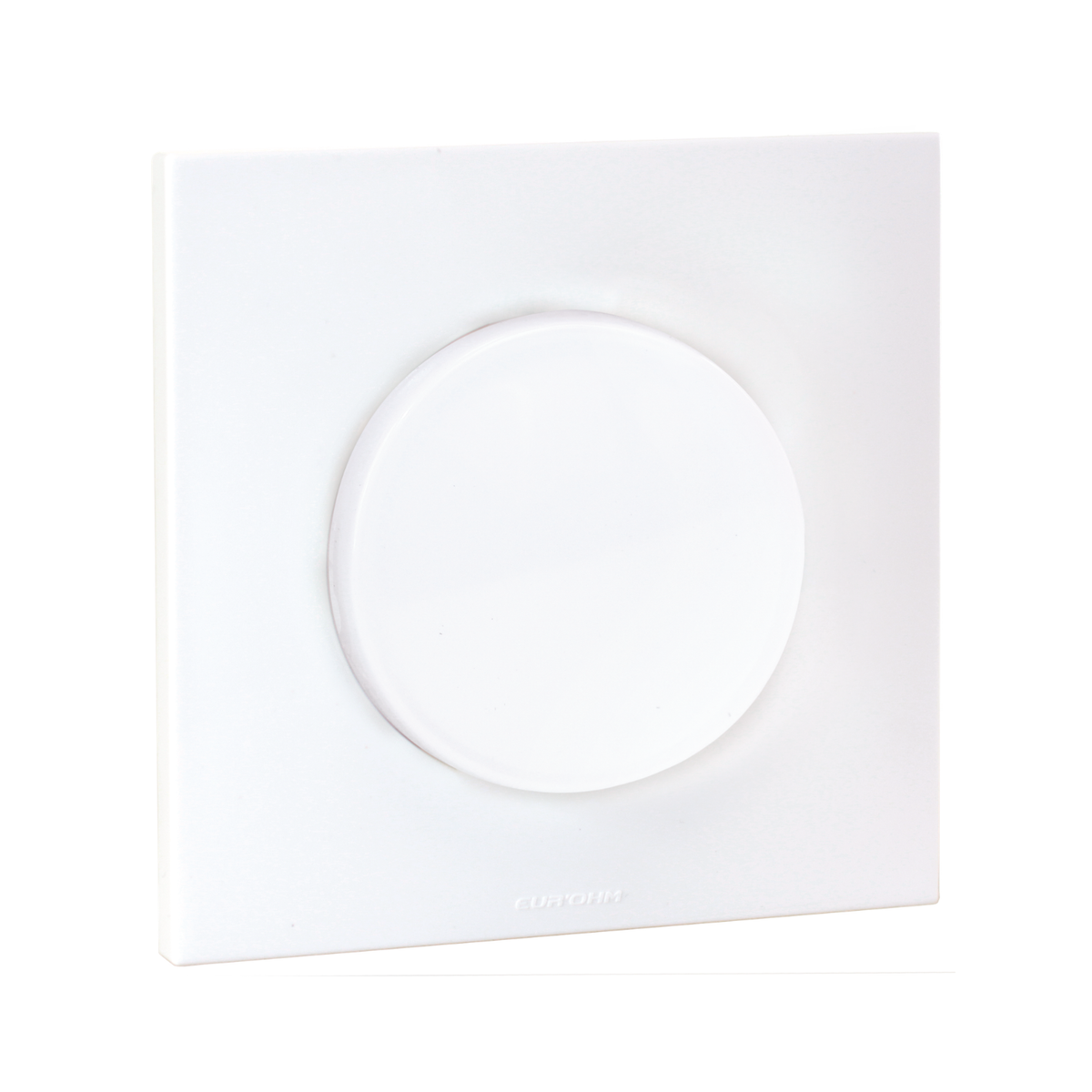 EUR'OHM – SQUARE EASY - Va-et-vient 10A complet avec plaque et griffes blanc - Réf : 91127801