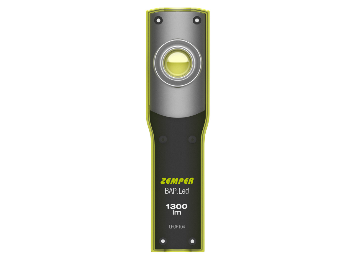 ZEMPER – BAP.Led - Lampe portable autonome d’intervention LED 1300 lm IP54 IK07 - Réf : LPORT04
